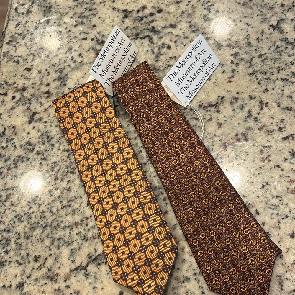 Set of two (2) Metropolitan Museum of Art ties